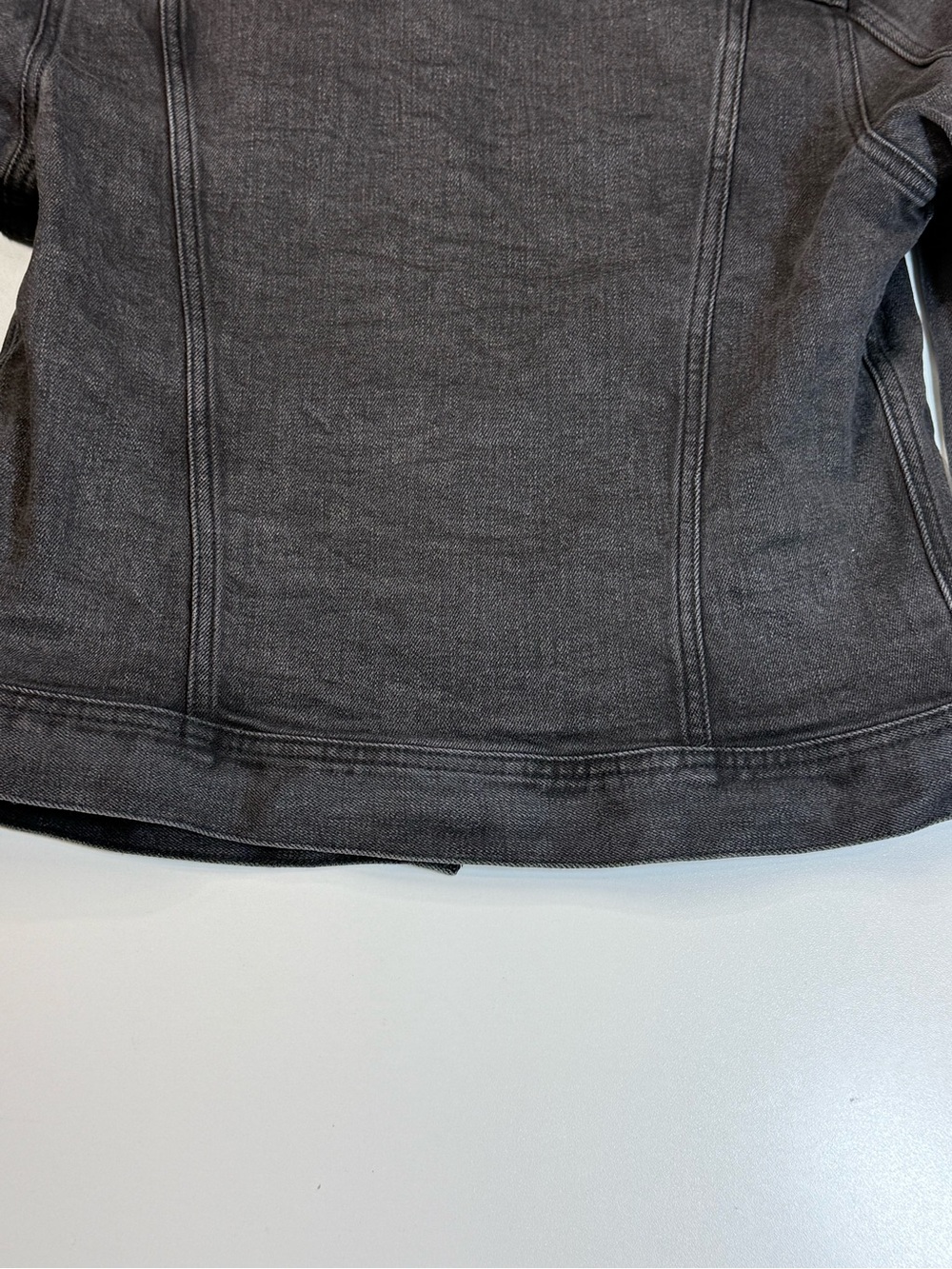 J.Crew Mercantile Charcoal Black Denim Trucker Jacket | Size S - Picture 16 of 16